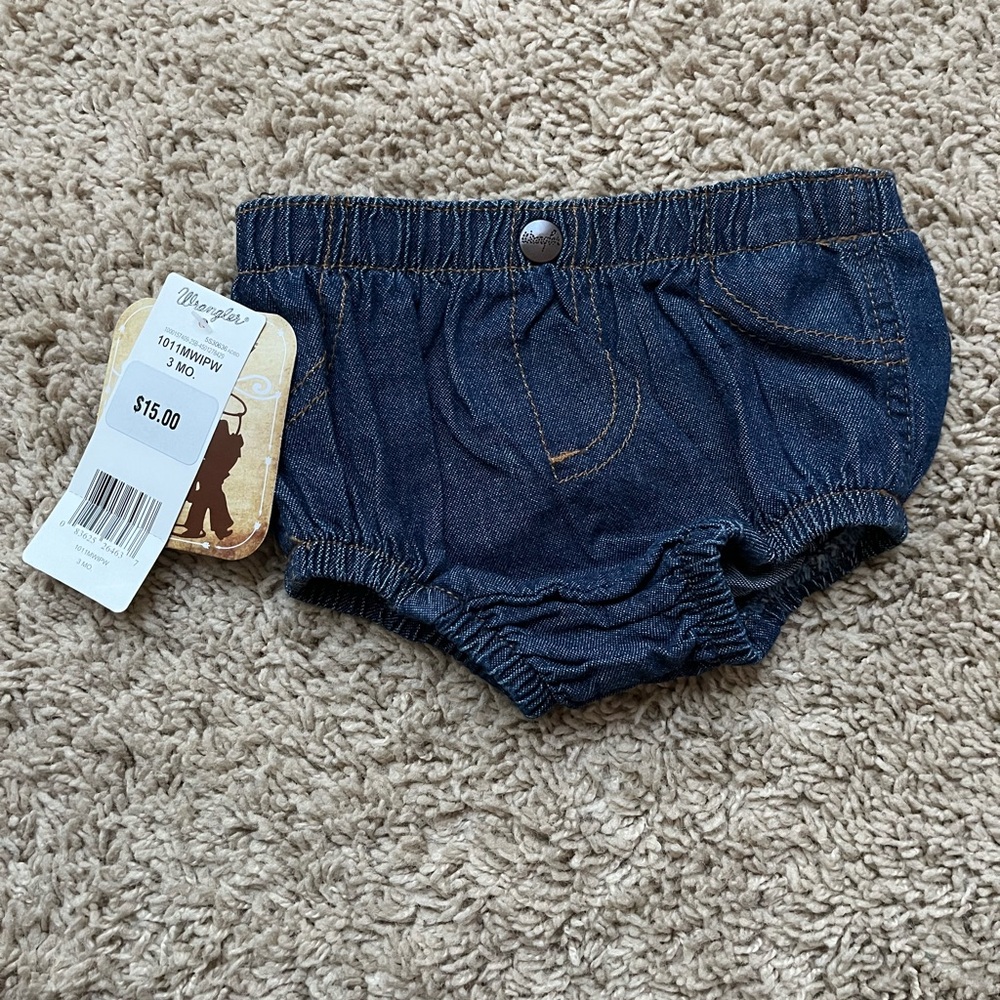 Wrangler Blue Denim Diaper Cover